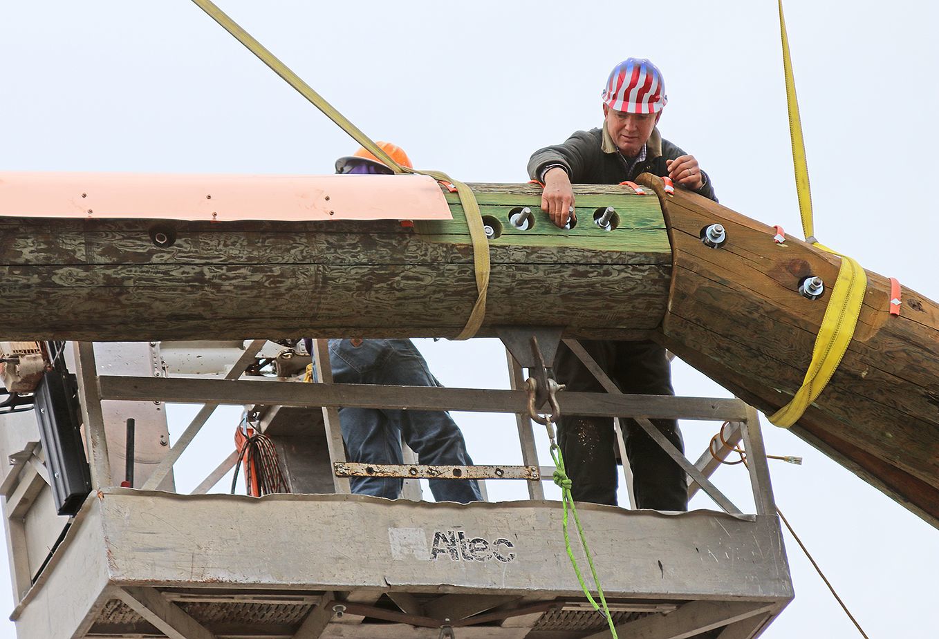 Placing the nuts and bolts